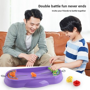 Nouveau style transfrontalier : Ensemble de jeu interactif de combat de toupies en plastique pour enfants, mini-jeu de table multijoueur - Product Image 3