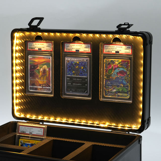 New Arrival Triple Slot Design  Trading Card Display Case for Graded Card Collection