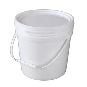 PP/HDPE塑料类型包装10L带塑料或金属手柄的带盖塑料桶