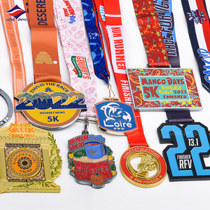 Longzhiyu concevez votre propre alliage de zinc 3d métal 5k médaille personnalisée marathon course finisseur médailles sport avec ruban