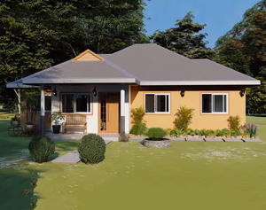 豪华现代预制别墅，采用夹层板结构，快速模块化房屋，3 间卧室，厨房，有保修 - Product Image 1