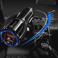 Lovebay — chargeur double Port USB pour voiture, Charge rapide 3.0, universel, compatible avec les téléphones Android et les chaînes