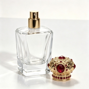 Wholesale US Stock Warehouse 100ml Square Luxury Designer Perfume Bottle EDP EDT Lasts 12h <b>Spray</b> Screw Cap Stainless Glass - Product Image 3