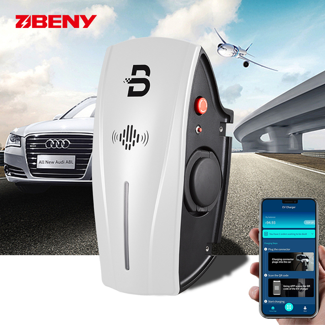 BENY Single Socket Smart 3 Phase Wallbox Type 2 Type1 GB/T AC 22kw Ev Charger Station with DLB Function Optional
