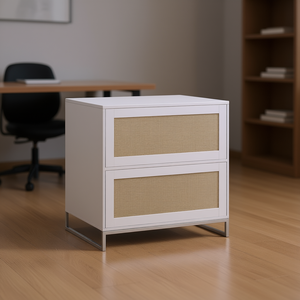 Modern <b>2</b> <b>Drawer</b> <b>Filing</b> <b>Cabinet</b> Mdf Office Furniture With <b>Drawers</b> Commercial Use - Product Image 2