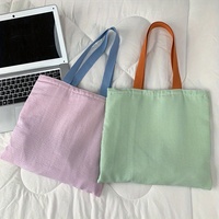 Sac en toile portable personnalisé brodé pour femmes avec fermeture ouverte, sac à bandoulière personnalisé pour les courses quotidiennes et les voyages