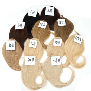 Frange en cheveux humains naturels en gros pour femmes, postiche invisible style français 3D, perruque à franges aériennes, clip style américain - Product Image 6