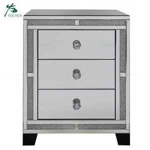 Hiện Đại <span class=keywords><strong>3</strong></span> Ngăn Kéo Nghiền Kim Cương Nhân Đôi Đêm Đứng Bàn Cạnh Giường Ngủ Đồ Nội Thất Nhà Đồ Nội Thất Phòng Ngủ Rắn Gỗ Đầu Giường 30Pcs - Product Image 5