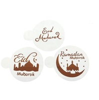 Neue Ramadan Mubarak Kaffees chablone Islamischer Muslim Eid Mubarak Kuchen Werkzeug für Eid Ramadan Mubarak Party Dekoration Lieferungen