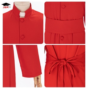 Robe <span class=keywords><strong>de</strong></span> chœur romaine mate disponible en 3 couleurs, <span class=keywords><strong>soutane</strong></span> simple boutonnage pour adulte, en promotion - Product Image 3