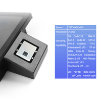 GTCODESTAR Pantalla táctil de 10 pulgadas Montado fijo WiFi 1D 2D Escáner de código de barras Win10 POS Comprobador de precios para supermercado