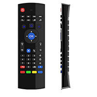 Télécommande universelle OEM MX3 Air Mouse 2.4G sans fil avec clavier, piles AAA, commande vocale et rétroéclairage, portée 10m pour boîtier TV