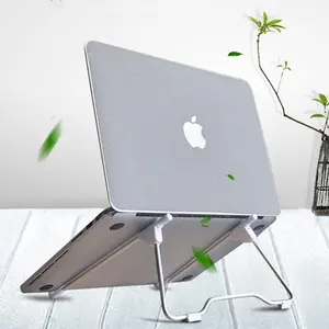 Tragbare aluminium faltbare metall laptop riser stand für macbook tablet pc und bücher