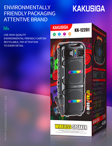 Kakusiga ลำโพงคาราโอเกะแบบพกพาลำโพงไร้สายมาใหม่พร้อมไมโครโฟนคู่ลำโพงไร้สาย BT 5.2 - Product Image 6