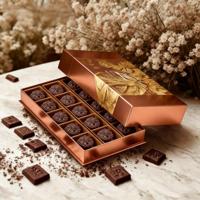 Boîte-cadeau en chocolat haut de gamme entièrement personnalisée avec séparateurs |   Boîte d'emballage en carton alimentaire à 8-16 compartiments pour truffes, bonbons, pâtisseries et cadeaux