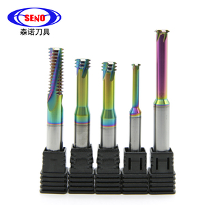 Seno Rắn Chủ Đề Phay Cutter Dlc Tráng Đầy Đủ Răng Chủ Đề Endmills M1.2 - M12 End Mills - Product Image 2