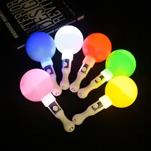 Nhựa LED Maracas Đảng vui vẻ Maker nhấp nháy Tambourines Led âm nhạc tay Shakers ánh sáng lên Maracas với âm thanh