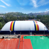 Dôme gonflable en PVDF imperméable, résistant au feu, écologique, pour garage, hangar, salle de sport, salle d'entraînement, terrain de badminton, terrain de basket-ball