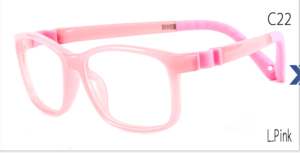 Venta al por mayor de gafas ópticas infantiles con bisagra fotocromática, montura flexible de silicona combinada, monturas de gafas de lectura - Product Image 3
