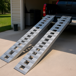 Rampas de aluminio para camiones y vehículos todoterreno, 84x14x2.5 pulgadas, capacidad de 6000 libras, par para vehículos utilitarios Polaris, modelo D0100H5AR5P - Product Image 2