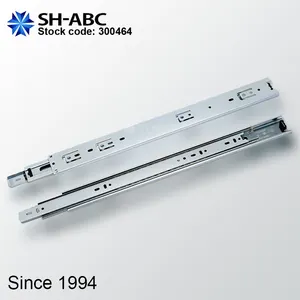 SH-ABC 45kgs 46家具五金厂全延伸滚珠轴承滑动伸缩抽屉滑轨流道R4605F