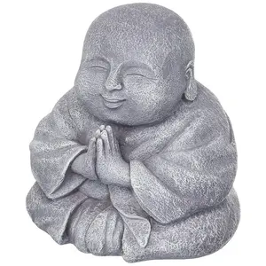 Customized Grasslands Road Happy Praying Buddha Statue Statue