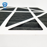 Filtre à air plissé en charbon actif G4 jetable avec cadre en carton et panneau en feutre de carbone pour l'élimination des odeurs et la purification de l'air