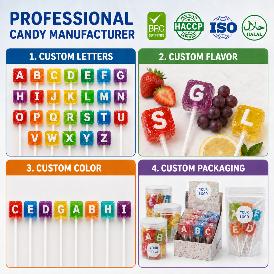 Factory Wholesale Alphabet Letter Cube Lollipop ABC Educational Fun ...