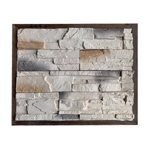 Custom Color Nature Dry <strong>Stacking</strong> Slate Cladding Outdoor Facade Decorative Cement Mold Red <strong>Stack</strong> <strong>Stone</strong> - Product Image 2