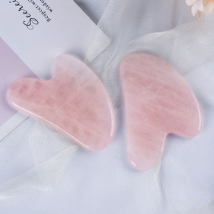 Rodillo de cuarzo rosa con logotipo personalizado, masaje facial, Guasha, rodillo de cristal rosa de alta calidad para el cuerpo con caja - Product Image 6