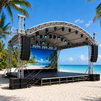 Arco de Aluminio con Diseño de Cúpula Curva para Exposiciones, Conciertos, Eventos, Bodas, Espectáculos de Iluminación