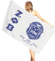 Serviettes de plage personnalisées de haute qualité avec logo, motif estival, pour la Sororité Order of the Eastern Star – Vente en gros pour les Sororités Nationales