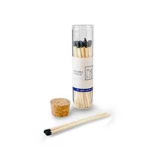 Autocollant personnalisé sur des allumettes en verre, allumettes dans des bouteilles en verre, pot en verre, bois long 	 Allumettes promotionnelles - Product Image 4