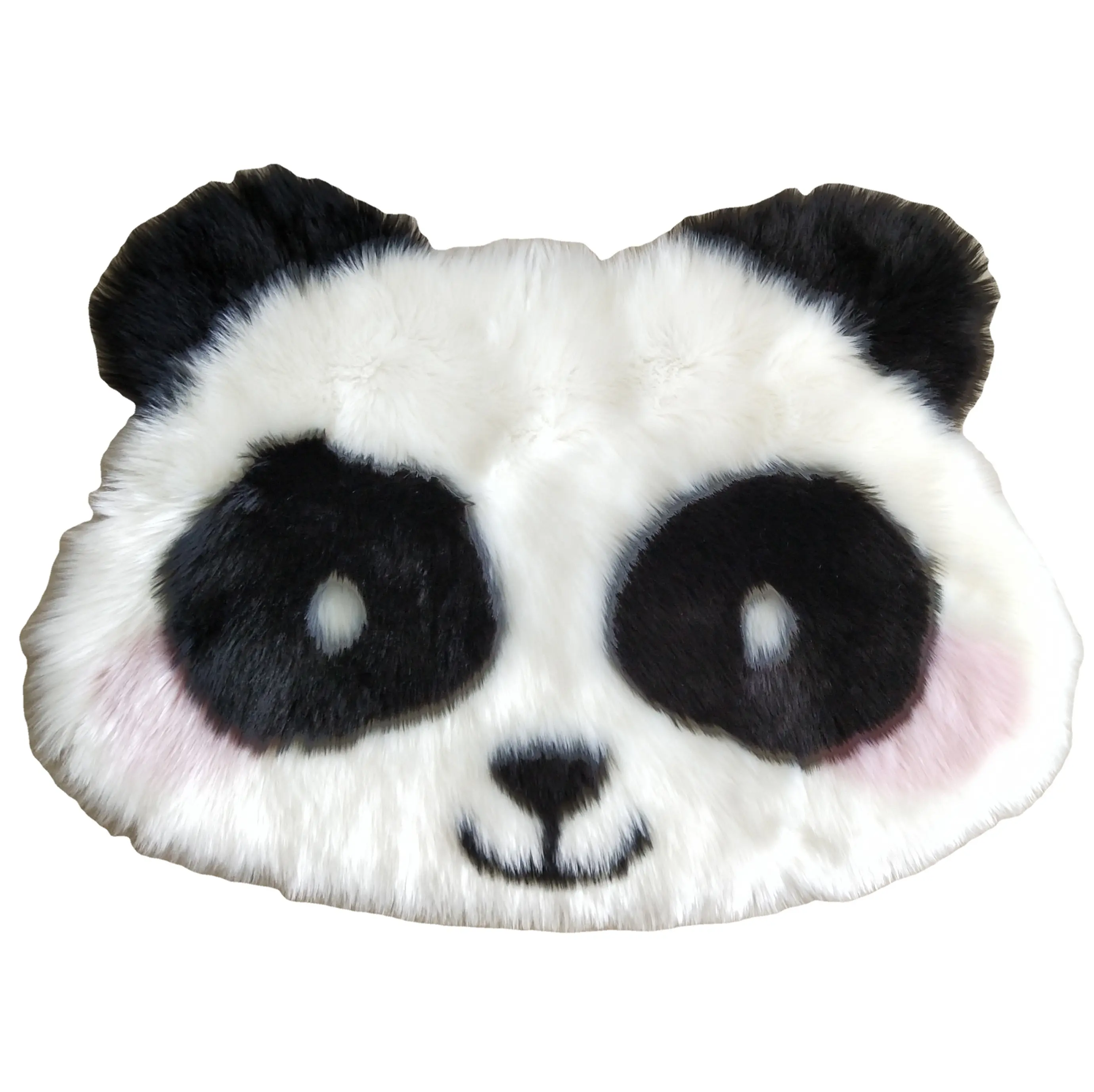 Çocuk odası peluş kazık jakarlı panda tasarım suni kürk halı