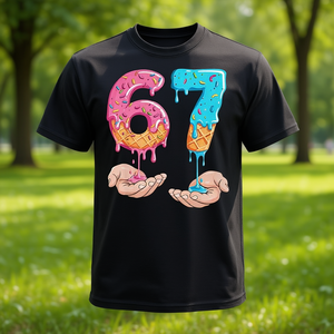 Camiseta Six Seven 67 Meme Ice Cream Drip - Product Image 3