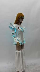 Abito a Led leggero a Led per donne costumi luminosi Sexy per ragazze che ballano abiti da spettacolo - Product Image 6