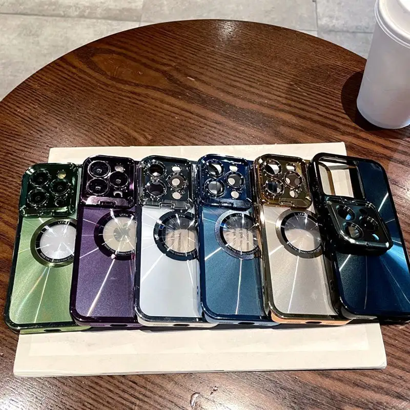 ソフトケースメッキiPhone14proMaxケース落下防止フルパッケージ15proMaxブラケットがマーク13pro/12マグネットを見逃しました