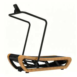 Bicicleta Estática Curva de Madera con Pantalla LED y Accionamiento Mecánico para Ejercicio Cardiovascular en Casa WD-CT-400 100% Accionamiento Mecánico Sin Electricidad - Product Image 1