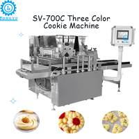 Machine automatique LONGYU SV-700C pour biscuits fourrés à la confiture, équipement de fabrication de biscuits au beurre haute capacité pour boulangerie