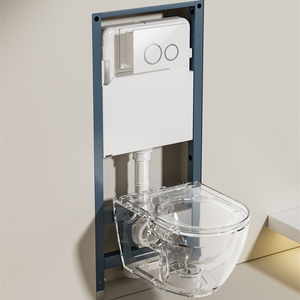 Tiwster lốc xoáy yên tĩnh xả nước treo tường Treo Wc trong tường nhà vệ sinh treo <span class=keywords><strong>commode</strong></span> - Product Image 4