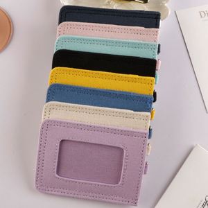 Porte-cartes élégant en toile couleur macaron coréen, nouveau porte-carte de travail et d'identité avec cordon pour étudiants - Product Image 2