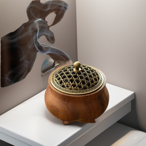 Calentador de Aromas para el Hogar, Quemador de Incienso Aromático, Portavelas, Quemador de Cera Perfumada, Portavelas de Té, Quemador de Aceite de Madera, Otoño - Product Image 2