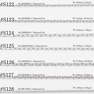 Moda martillado Swedge Wave joyería de las mujeres cadena collar a granel Nakagawa Corporation cadenas - Product Image 4