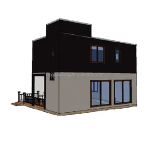 New tech sandwich panel prefab houses european style easy build village house luxury prefabricated homes