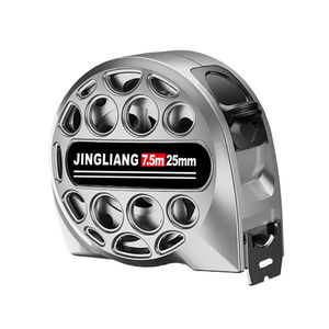 <span class=keywords><strong>Protool</strong></span> AA001 Ruban à mesurer métrique en acier inoxydable de haute qualité 5M avec verrouillage automatique, étui haute visibilité, résistant à l'usure et anti-chute, argenté - Product Image 1