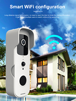 Suoboot Meilleur sonnette extérieure WIFI Batterie Interphone Smart Life Sonnette sans fil Plastique ABS avec caméra Étanche Cloud 5