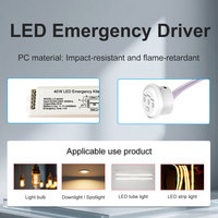 Kits de batterie d'urgence LED 20/40W avec fonction de test automatique, driver d'urgence LED adapté aux downlights, projecteurs et panneaux lumineux