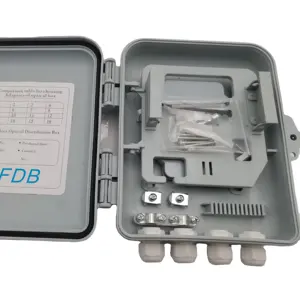 Caja divisora de terminación de acess de fibra, NAP CTO, ODP, FTB, FTTH, 8 núcleos, 1:8, plc, blanco y negro