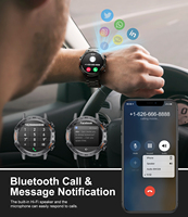 Reloj Inteligente LIGE BW1846 de Acero Inoxidable Negro para Hombre, Batería de Larga Duración, Smartwatch con Respuesta de Llamadas, Rastreador de Actividad Física y Deportiva, Compatible con Android e iOS