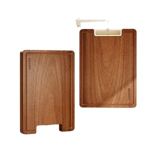 Planche à découper en bois d'ébène massif, rectangulaire, moyenne et grande, anti-moisissure, antibactérienne, pour la cuisine - Product Image 5